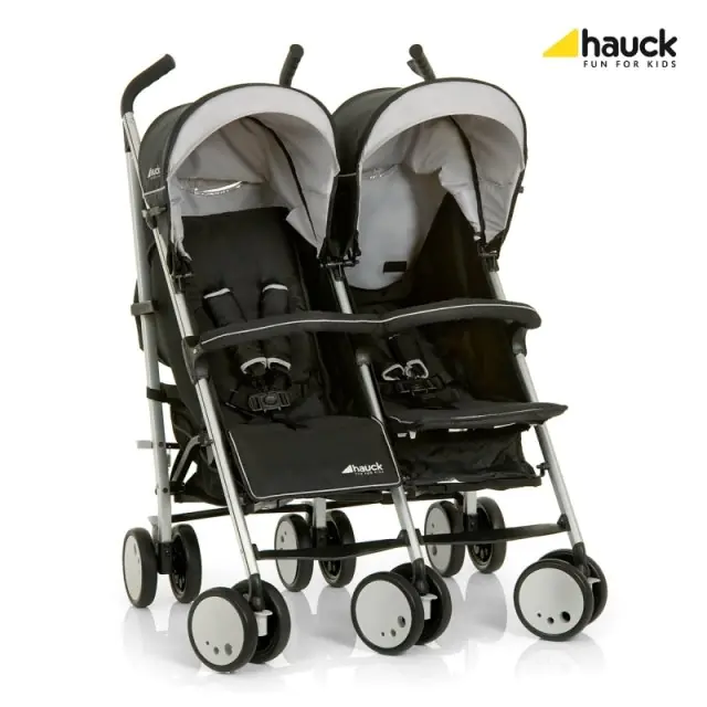Детская коляска-трость для двойни Hauck Torro Duo Black, с рождения — фото 3