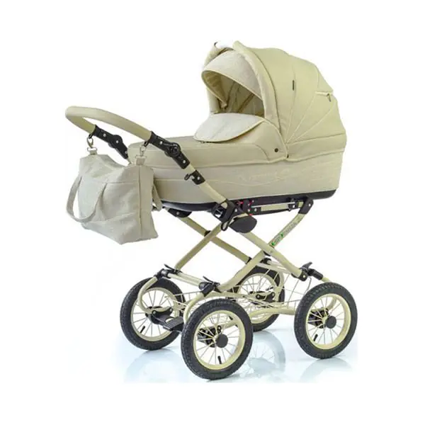 Детская коляска Esperanza Classic Prestige 2 в 1 Цвет рамы - Бежевый Маленькие колеса — фото 1