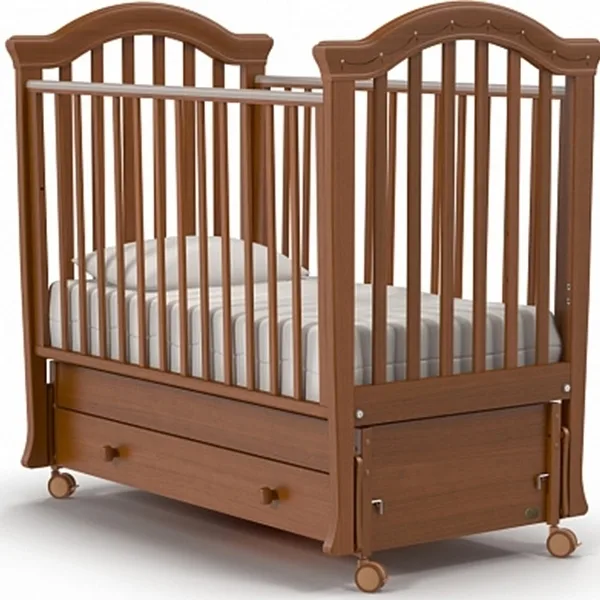 Детская кроватка Nuovita Perla swing, продольный маятник — фото 3
