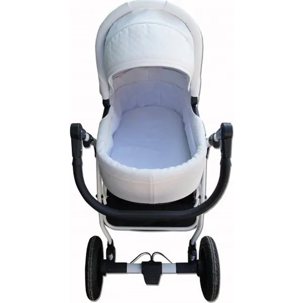 Детская коляска Esperanza Victoria Leatherette кожа 3 в 1 Цвет рамы - Черная поворотная — фото 13