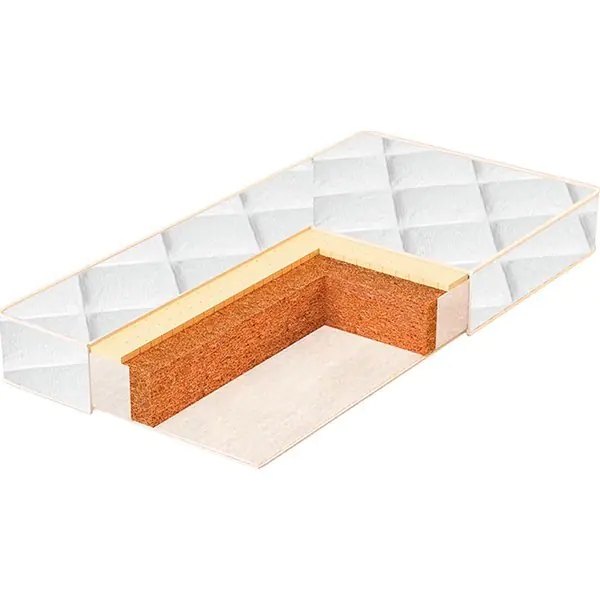 СLX-12 Матрас кокосовый в детскую кроватку Bambola Coir Luxe 12 см, жаккард 60х120 — фото 1