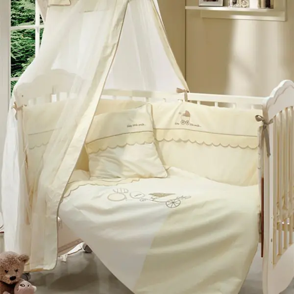 Бортик Funnababy Smile Фаннабэби Смайл короткий для детской кровати 120 х 60 см — фото 1