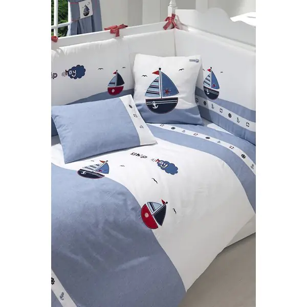 Бортик Funnababy Marine Фаннабэби Марин короткий для детской кровати 120 х 60 см — фото 2