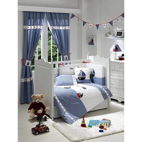 Бортик Funnababy Marine Фаннабэби Марин короткий для детской кровати 120 х 60 см — фото 6