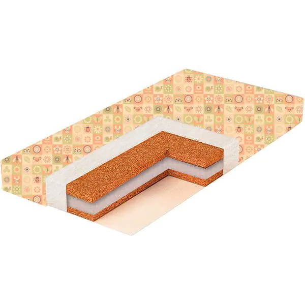 PС-6 Беспружинный матрас в детскую кроватку Bambola Puff Comfort 6 см, бязь 60х120 — фото 1