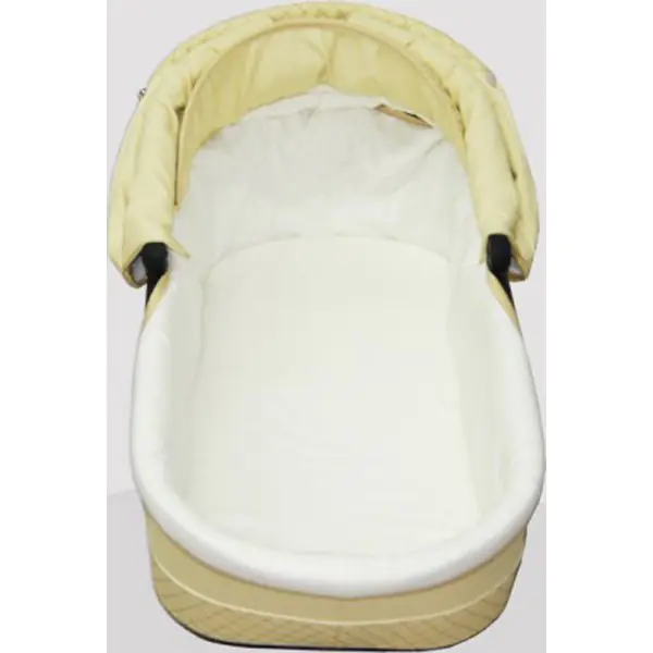 Детская коляска Esperanza Classic Leatherette 2 в 1 кожа Цвет рамы - Бежевый Маленькие колеса — фото 6