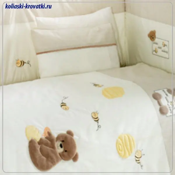Комплект постельного белья Kidboo Honey Bear Linen 3 предмета — фото 2