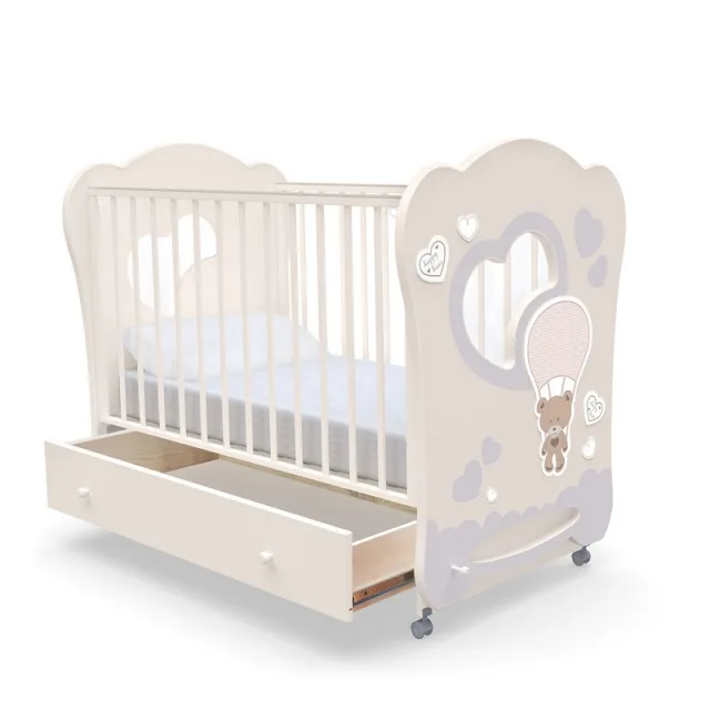Детская кроватка Nuovita Stanzione Cute Bear Swing, поперечный маятник — фото 5