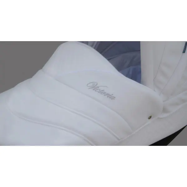 Детская коляска Esperanza Victoria Leatherette кожа 2 в 1 Цвет рамы - Черный - Маленькие колеса — фото 10