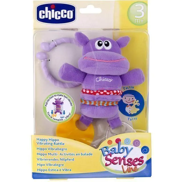Музыкальная игрушка Chicco Чико Веселый бегемотик с вибро — фото 2