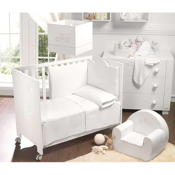 Комплект постельного белья Micuna Juliette Микуна Джулиет ТХ-1590 в кроватку 120 х 60 см, 6 предметов — фото 6