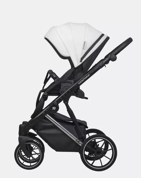 Детская коляска Riko Basic Montana Premium Silver 2 в 1 — фото 7