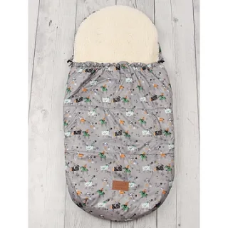 Универсальный меховой конверт AmaroBaby Little Traveller Рыцарь 145х45 см