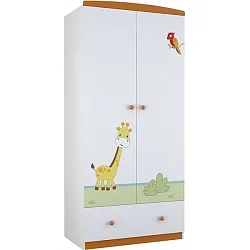 Двухсекционный шкаф Polini Basic Джунгли