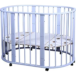 Овальная детская кроватка Nastella Baby Molly 7 в 1 без маятника