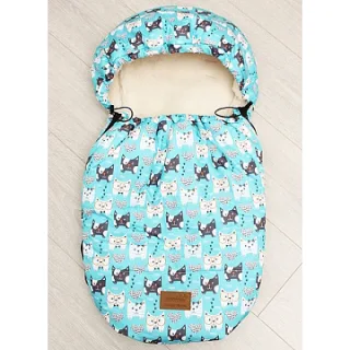 Универсальный меховой конверт AmaroBaby Little Friend Собачки 80х45 см
