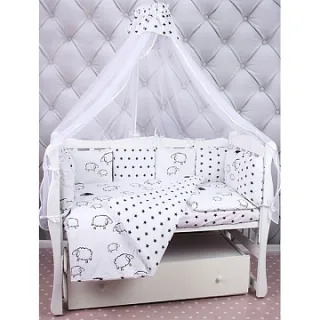 Комплект в кроватку AmaroBaby Home Elite, 4 предмета, бязь
