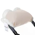 Муфта для рук Esspero Lit Leatherette Эко-кожа Beige-White — Фото