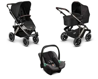 Детская коляска ABC-Design Salsa 4 Air 3 в 1 на серебряной раме