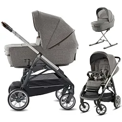Детская коляска Inglesina Aptica System Duo 2 в 1 на шасси Aptica Graphite Coffee