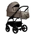 Детская коляска Indigo Impulse Eco 2 в 1 05 т.бежевая кожа+т.бежевый — Фото