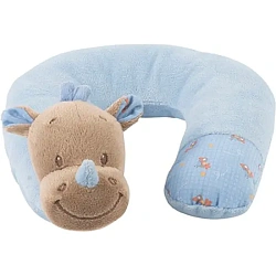 Детская подушка-подголовник Nattou Neck pillow Наттоу Нек пиллоу Arthur & Louis Носорог 644365