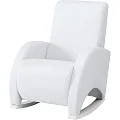 Кресло-качалка Micuna Wing Confort White Leatherette white искусственная кожа — Фото