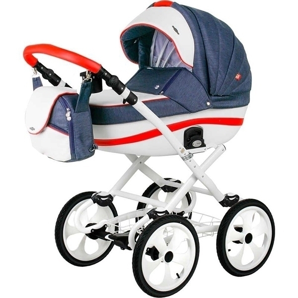 Детская коляска BeBe-Mobile Ines R 2 в 1, ткань+эко-кожа