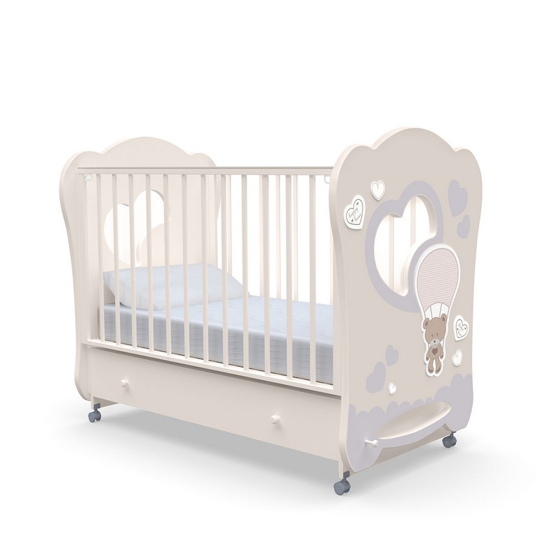 Детская кроватка Nuovita Stanzione Cute Bear Swing, поперечный маятник - Фото