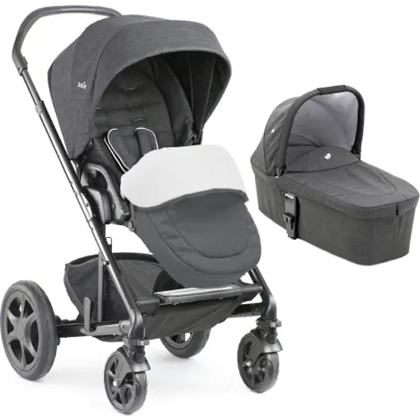Детская коляска Joie Chrome DLX with Carry Cot Pavement Stroller 2 в 1