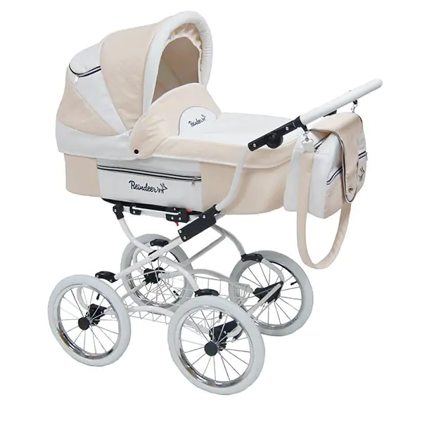 Детская коляска Reindeer Prestige Lily 3 в 1, эко-кожа