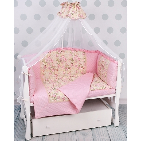 Комплект постели в кроватку AmaroBaby Волшебная Сказка, 7 предметов, поплин