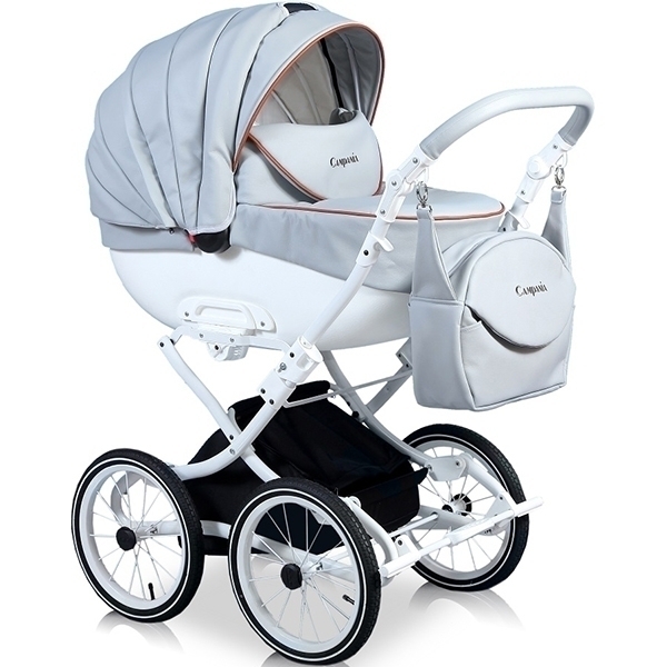 Детская коляска Street Racer Campania Eco 2 в 1, эко-кожа