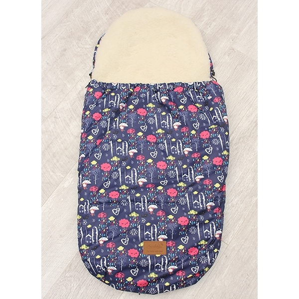 Универсальный меховой конверт AmaroBaby Little Traveller Облака 145х45 см
