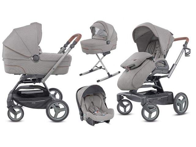 Детская коляска Inglesina Quad System 4 в 1 на шасси Quad Titanium Black Cognac
