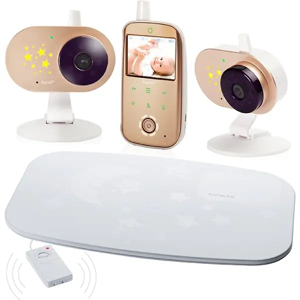Видеоняня с двумя камерами и монитором дыхания Ramili Baby RV1200X2SP