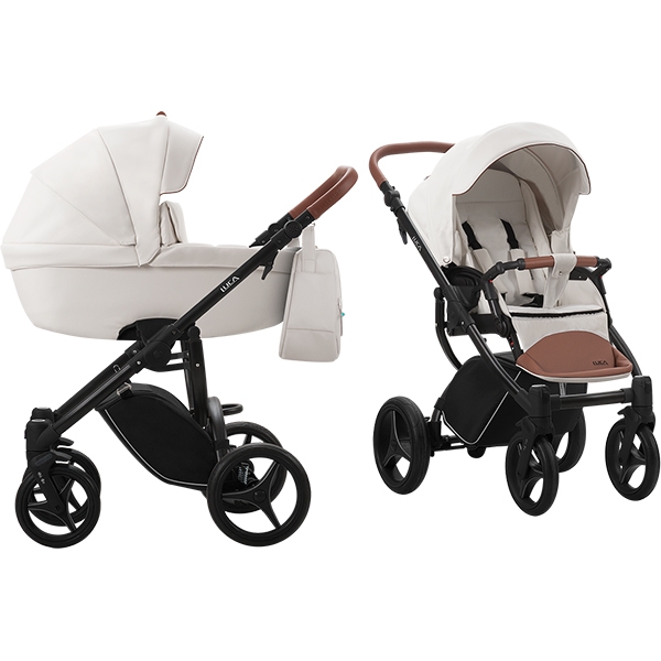 Детская коляска Bebetto Luca Pro 3 в 1, эко-кожа