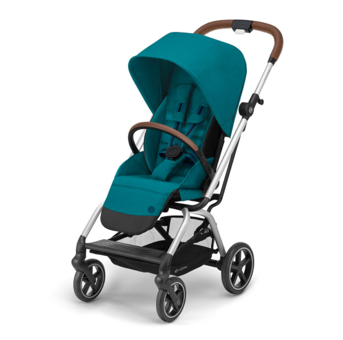Детская прогулочная коляска Cybex Eezy S Twist+ 2 на серебряной раме
