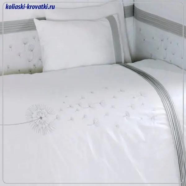 Комплект постельного белья Kidboo Blossom Linen White 6 предметов фото 1