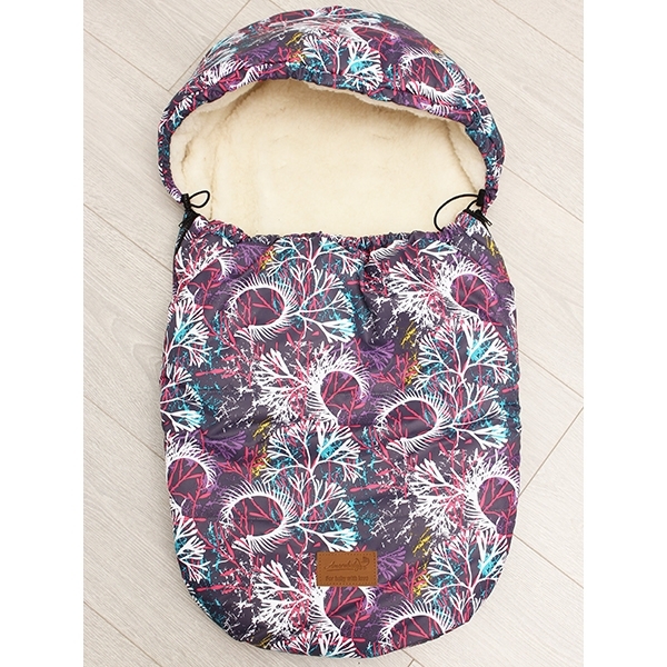 Универсальный меховой конверт AmaroBaby Little Friend Фантазия 80х45 см