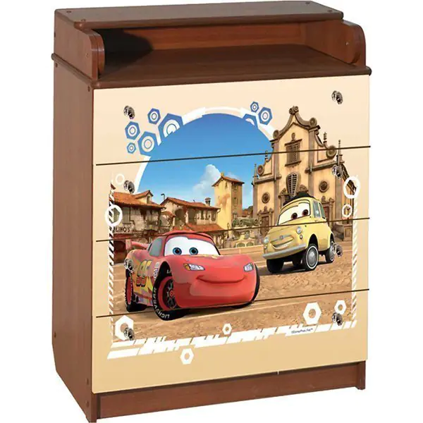 Пеленальный комод Disney КДП Тачки 60 x 90