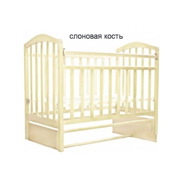 Детская кроватка Антел Алита 5  продольный маятник,без ящика - Фото
