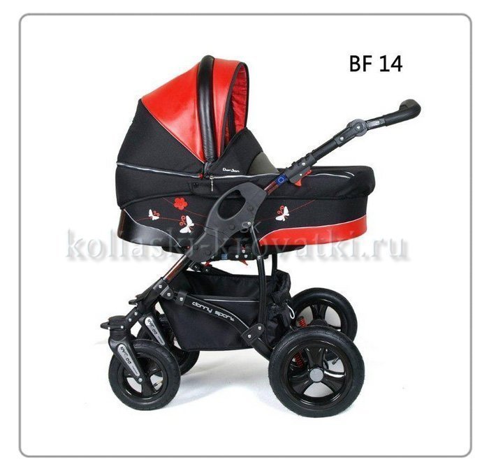 Коляска Danny Sport 2 в 1 Butterfly из эко-кожи фото 18