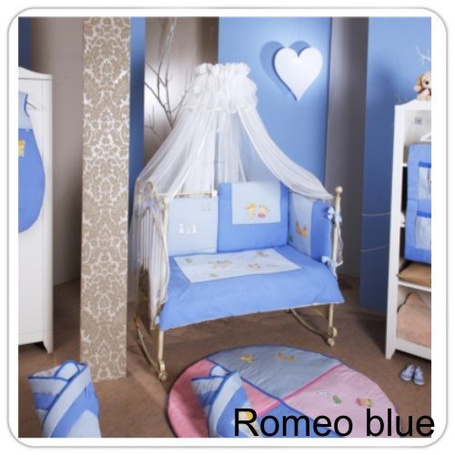 Комплект постельного белья Feretti Romeo blue 3 предмета - Фото
