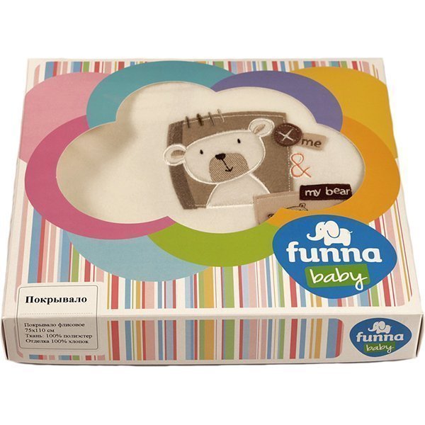 Покрывало флисовое Funnababy My Bear Фаннабэби Май Бир 75 х 110 см фото 3