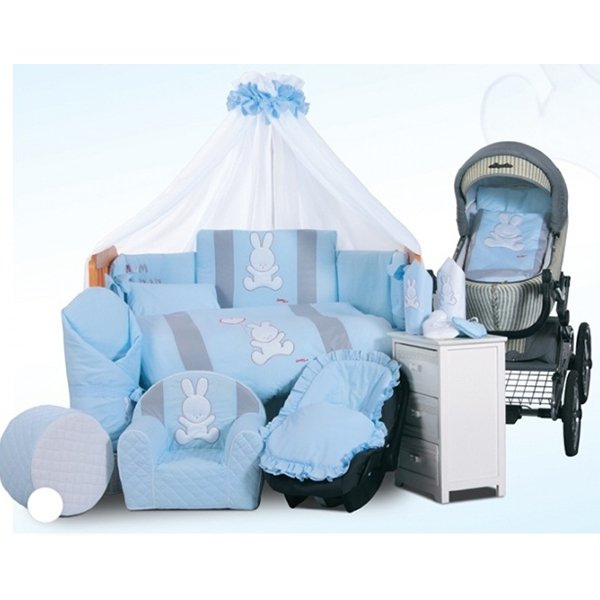 Комплект в кроватку Tuttolina Rabbit, 7 предметов