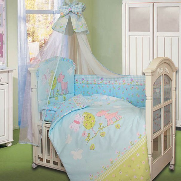 Комплект в кроватку Золотой Гусь Little Friend  7 предметов 60х120 см