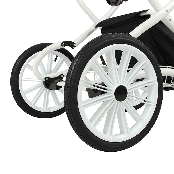 Детская коляска Indigo Indigo Special Plus 14 2 в 1 на белой раме фото 11