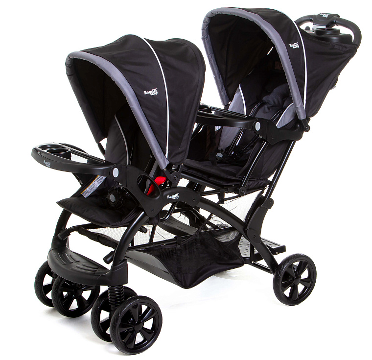 Детская прогулочная коляска для двойни Ramili Baby Twin ST