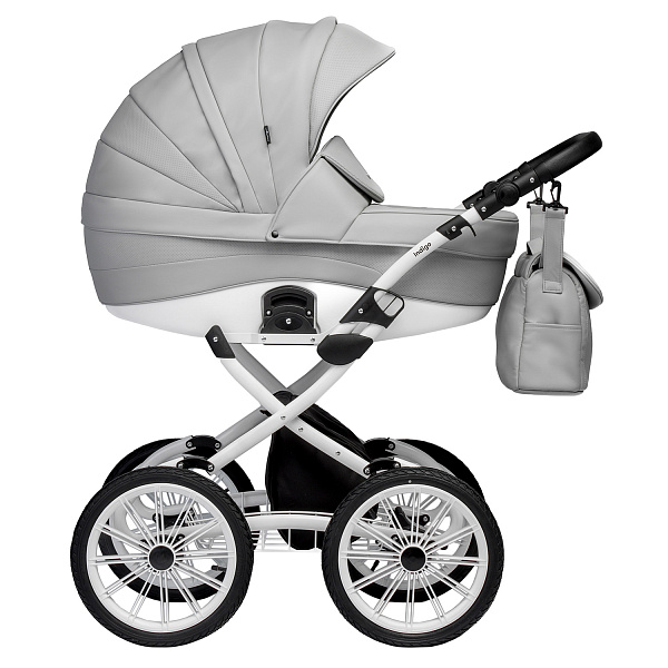 Детская коляска Indigo Indigo Special Plus 14 2 в 1 на белой раме фото 1